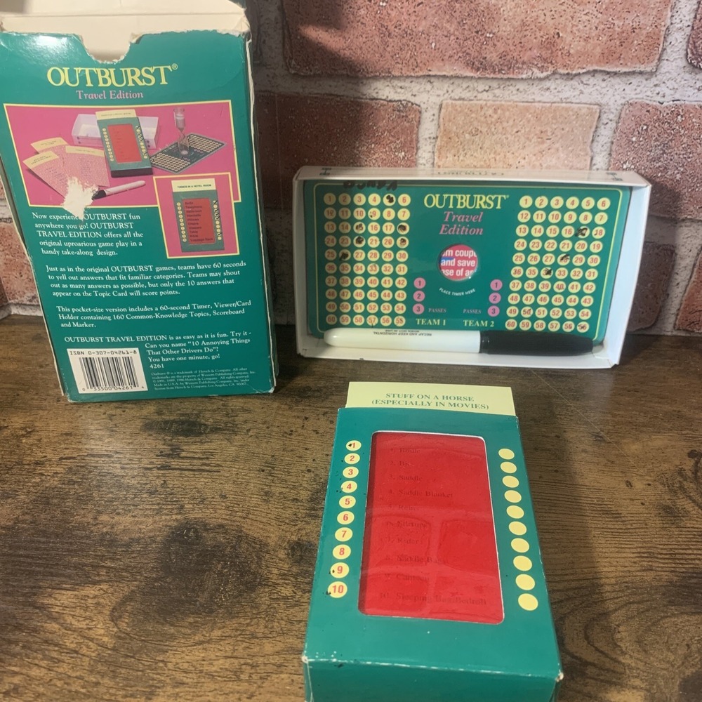 Vintage Board Game Lot OutBurst Travel Edition Channel Surfing Celebrations Game - Picture 10 of 10
